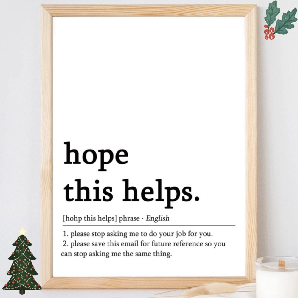 Funny Office Work Quotes - (set of 5 size 8”x10”)